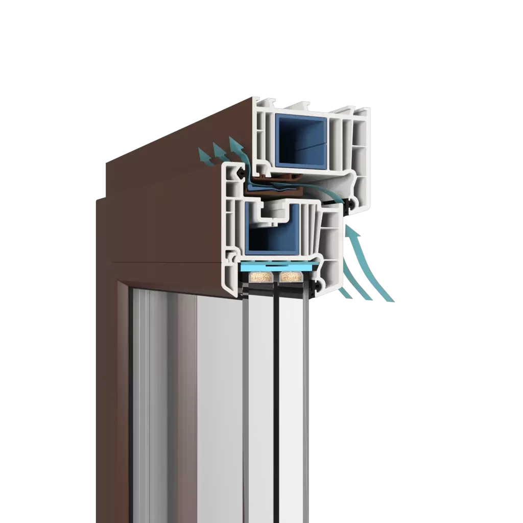 Brun fenetres accessoires-de-fenetre diffuseurs entailler brun 