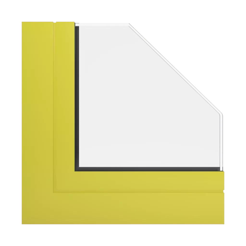 RAL 1016 Jaune soufre fenetres profils-de-fenetre aluprof mb-104-passive