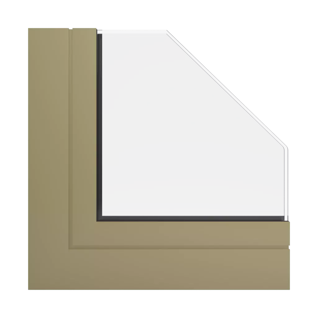 RAL 1020 Jaune olive fenetres profils-de-fenetre aluprof mb-104-passive