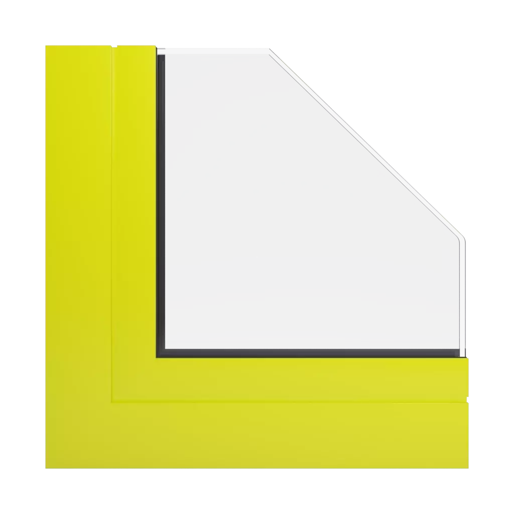 RAL 1026 Jaune brillant fenetres profils-de-fenetre aliplast slide-plus