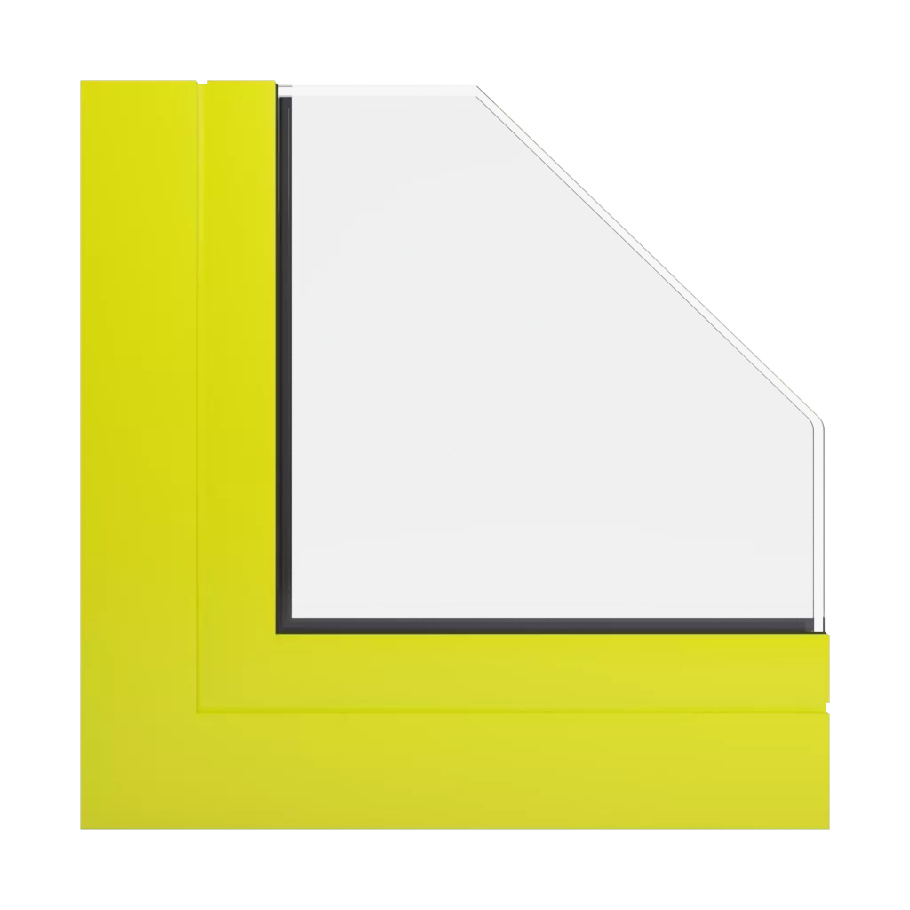 RAL 1026 Jaune brillant fenetres profils-de-fenetre aliplast imperial-i