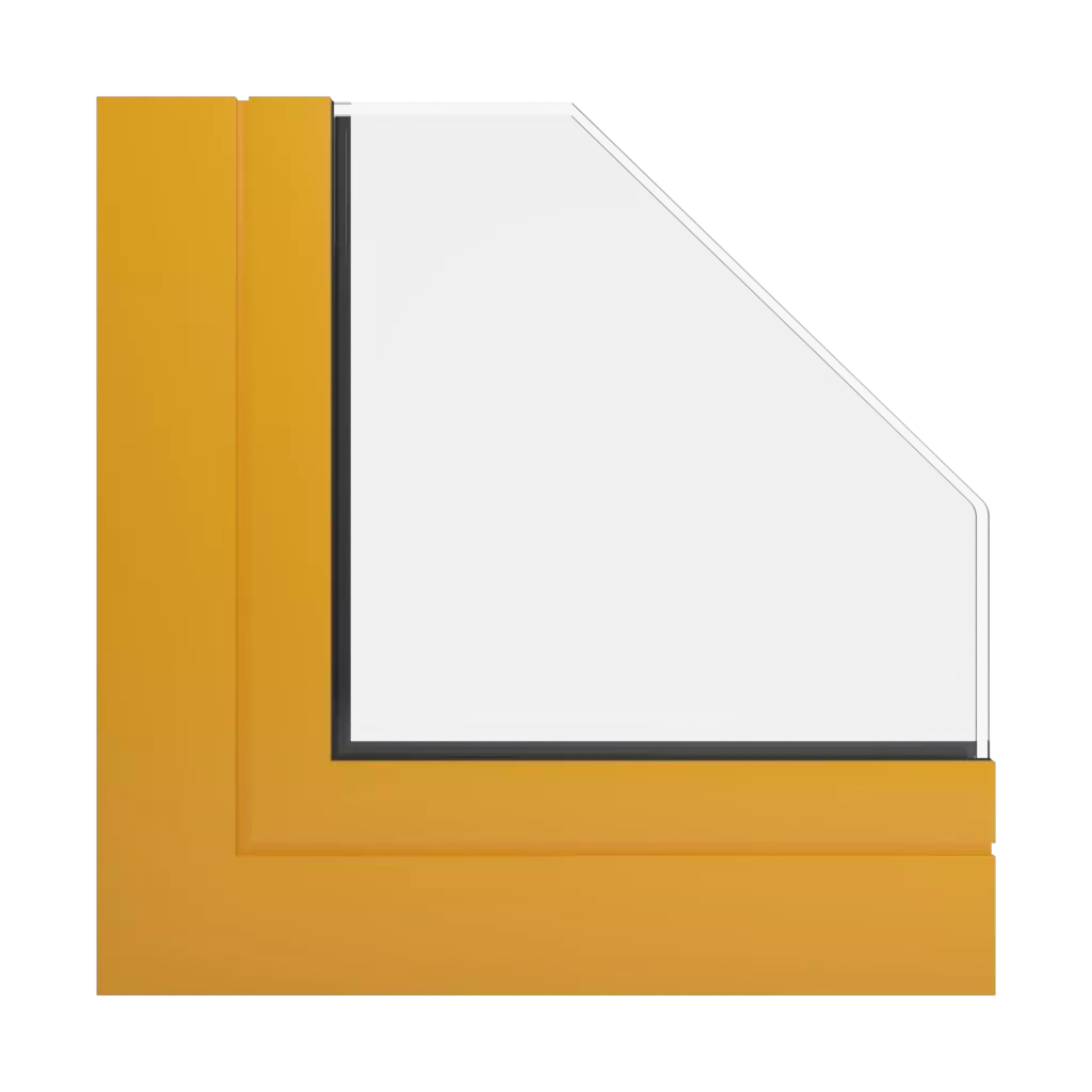 RAL 1033 Jaune dahlia fenetres profils-de-fenetre aliplast slide-plus
