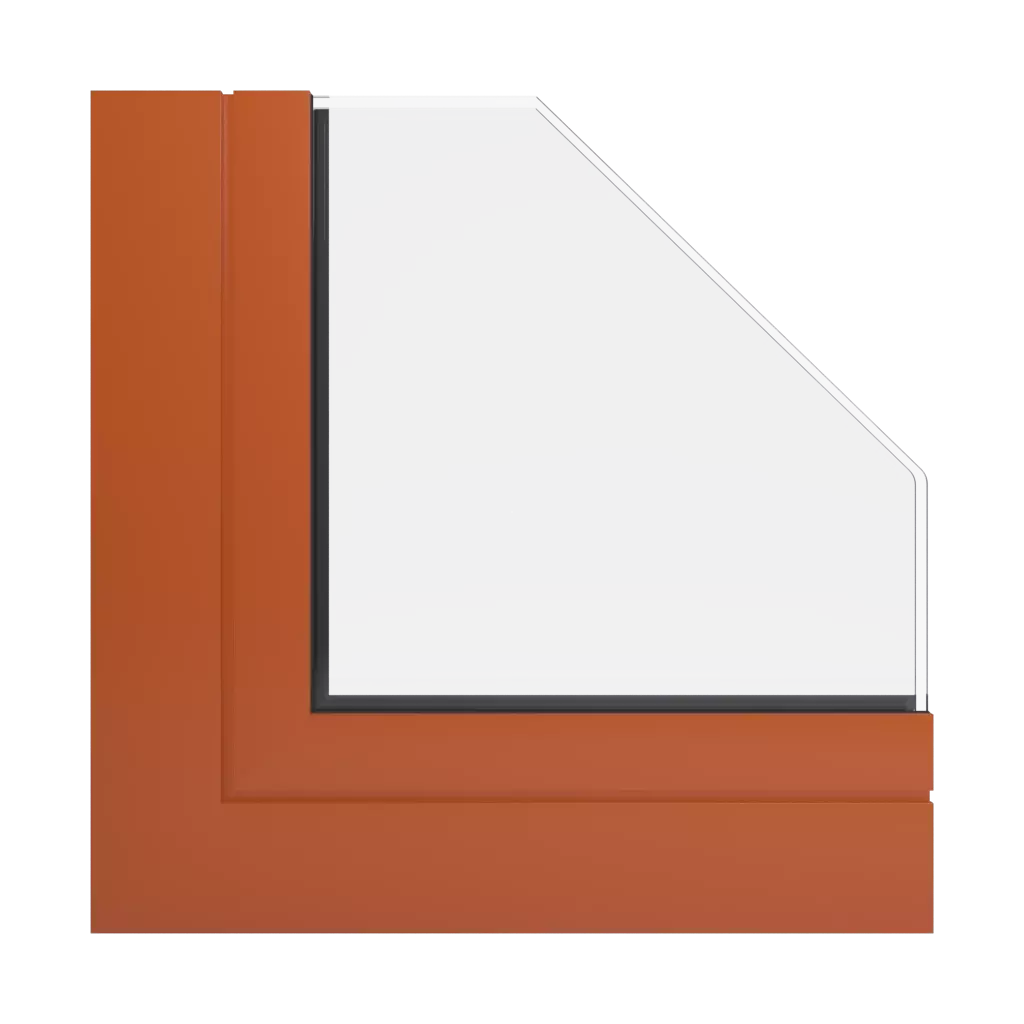 RAL 2001 Orangé rouge fenetres profils-de-fenetre aluprof mb-104-passive