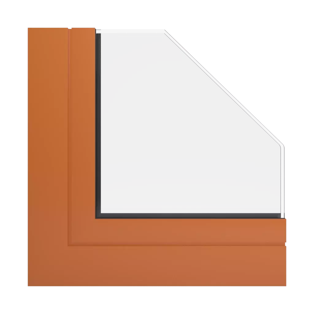 RAL 2010 Orangé de sécurité fenetres profils-de-fenetre aluprof mb-104-passive