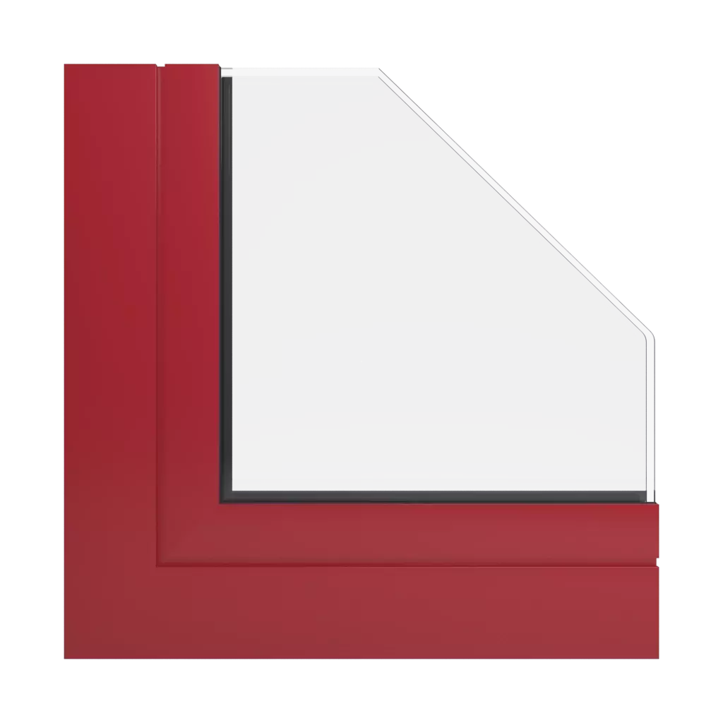 RAL 3002 Rouge carmin fenetres profils-de-fenetre aliplast visoglide-plus