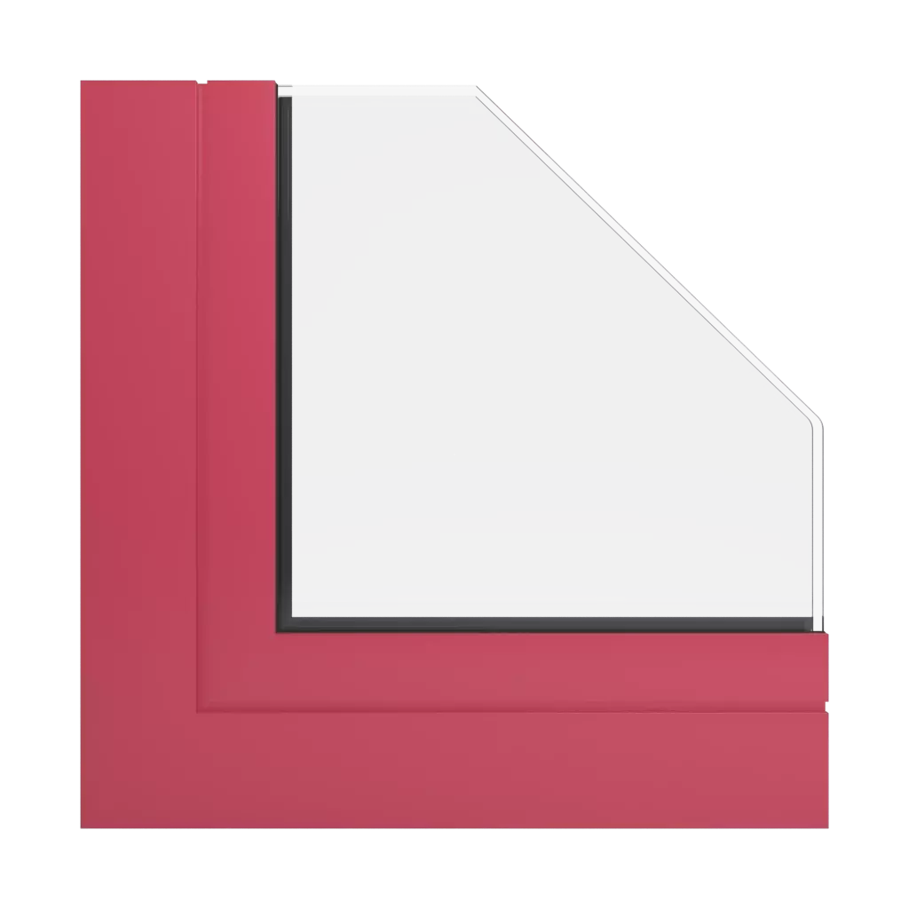 RAL 3018 Rouge fraise fenetres profils-de-fenetre aliplast visoglide-plus