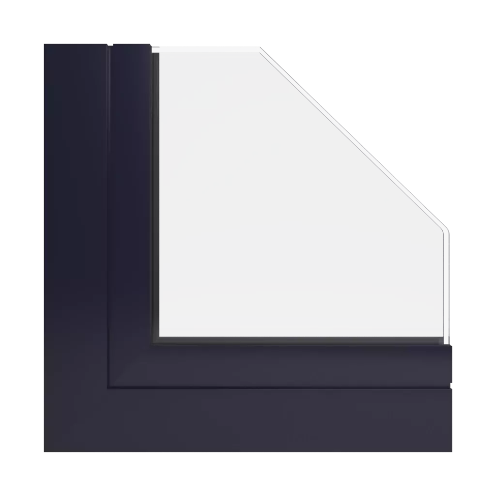 RAL 5004 Bleu noir fenetres profils-de-fenetre ponzio pe78n