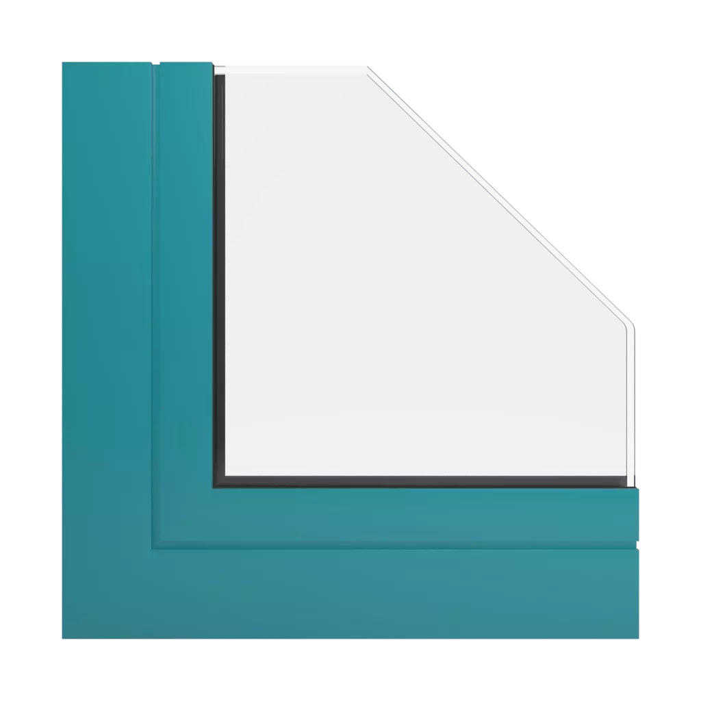 RAL 5018 Bleu turquoise des-produits cloisons-de-bureau-en-verre    