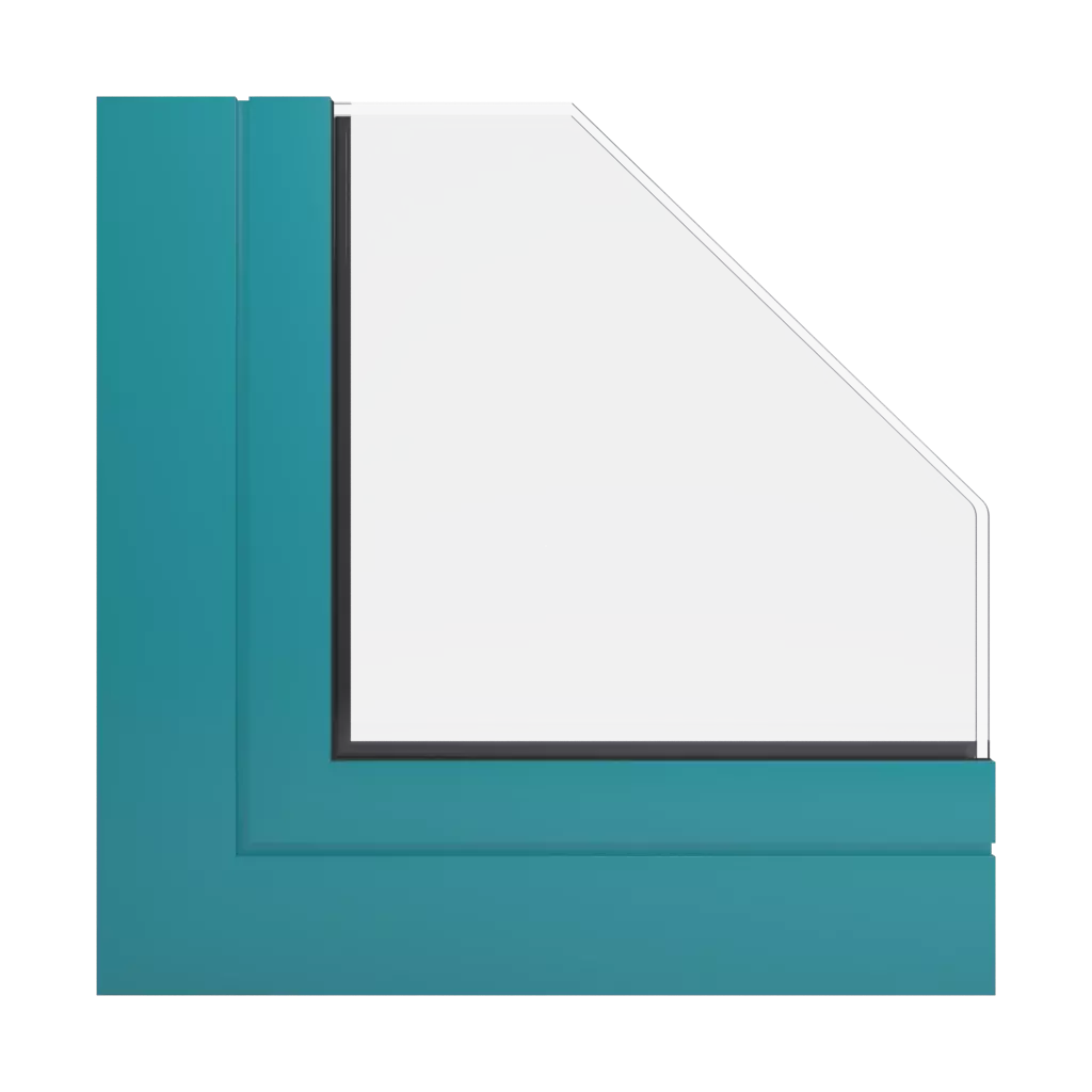 RAL 5018 Bleu turquoise fenetres profils-de-fenetre aliplast slide-plus