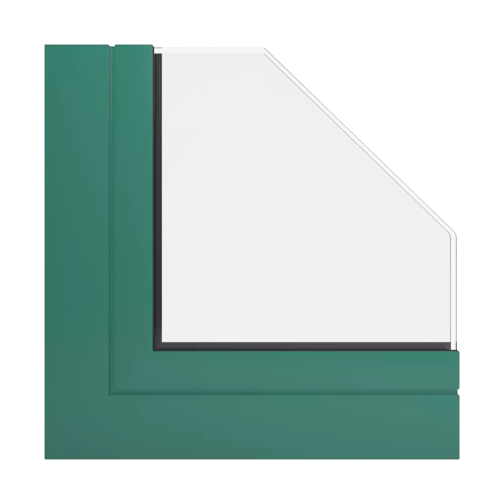 RAL 6000 Vert patine fenetres profils-de-fenetre aliplast slide-plus