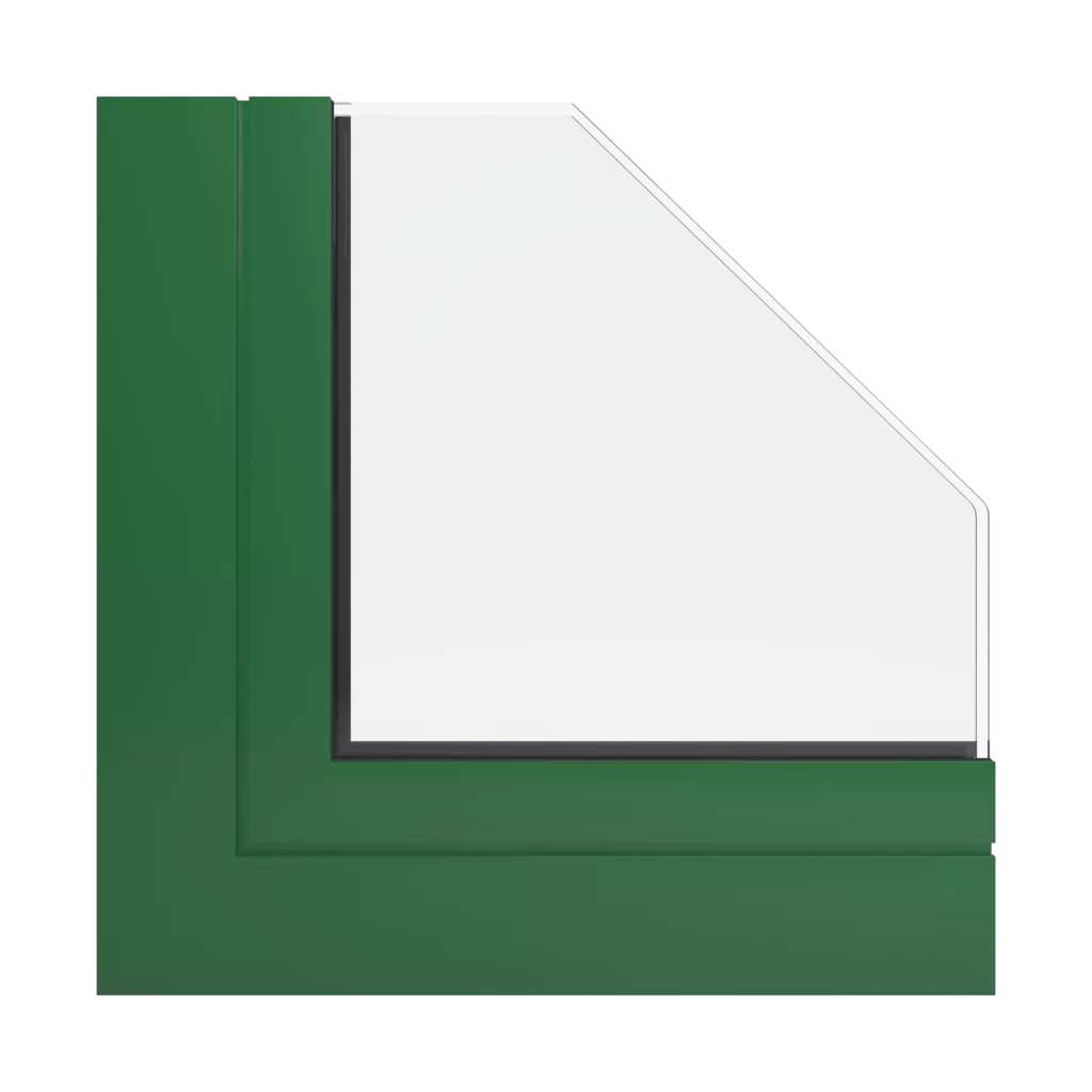 RAL 6002 Vert feuillage fenetres profils-de-fenetre aluprof mb-60e-ei