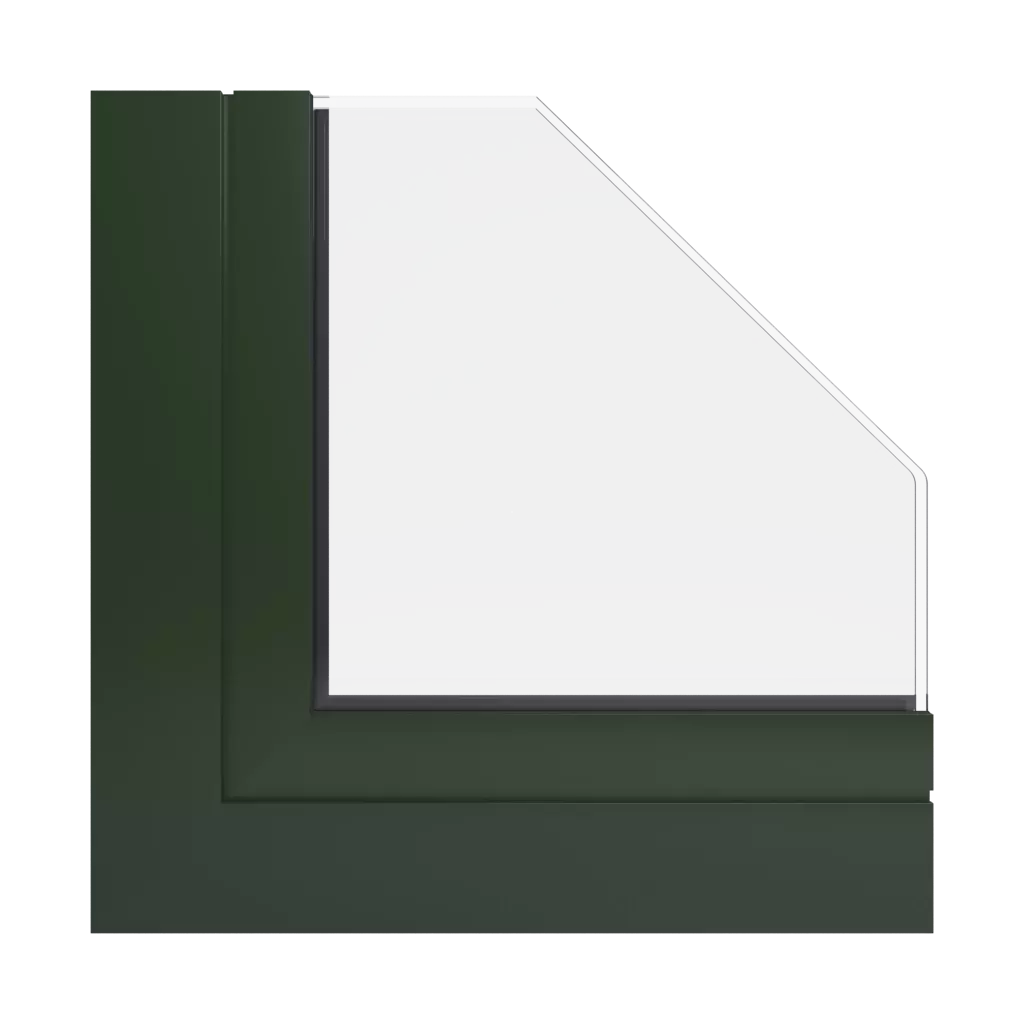 RAL 6007 Vert bouteille fenetres profils-de-fenetre aluprof mb-104-passive