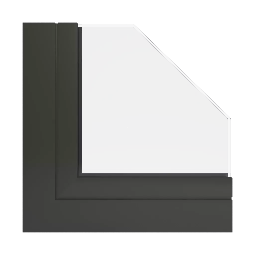 RAL 6008 Vert brun des-produits fenetres-en-aluminium    