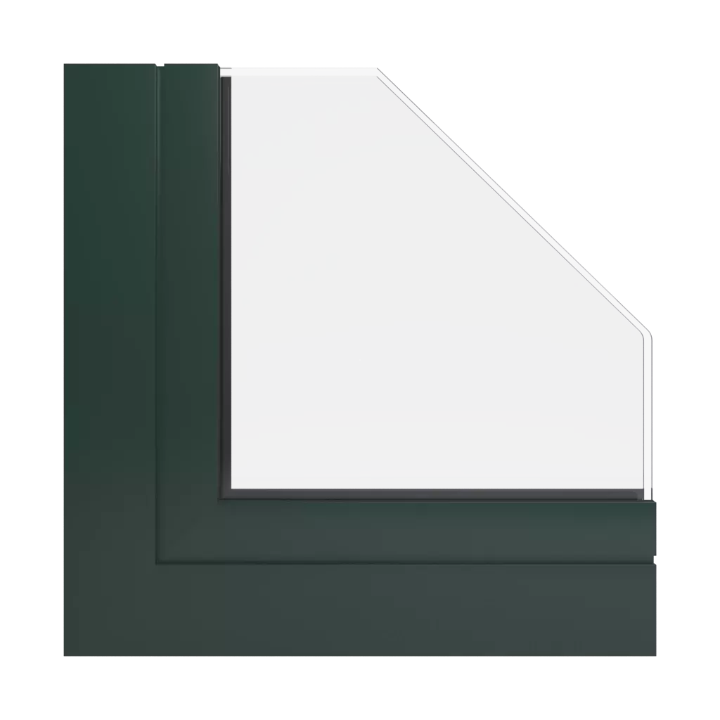 RAL 6009 Vert sapin fenetres profils-de-fenetre aliplast slide-plus