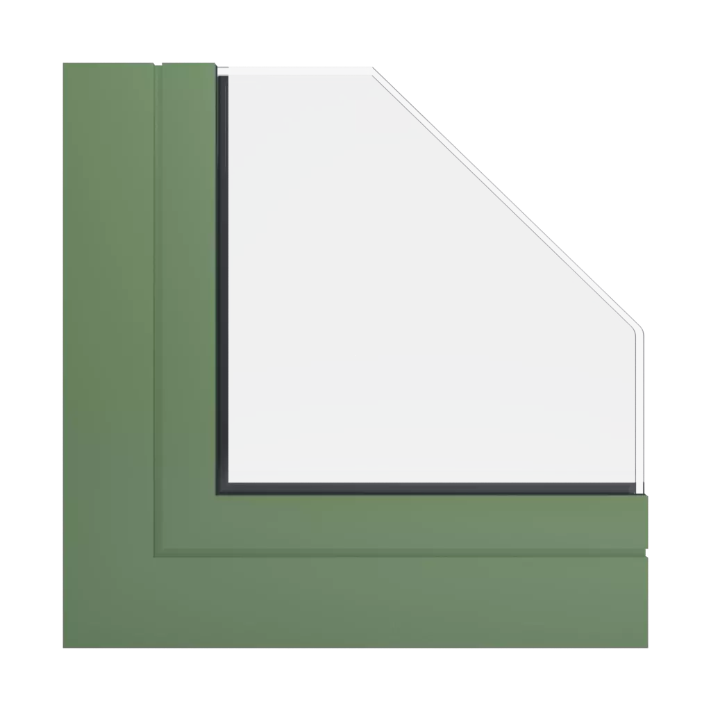 RAL 6011 Vert réséda fenetres profils-de-fenetre aliplast slide-plus