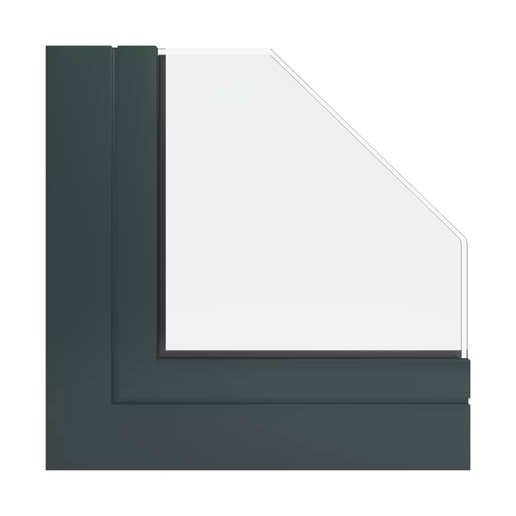 RAL 6012 Vert noir fenetres profils-de-fenetre aliplast visoglide-plus