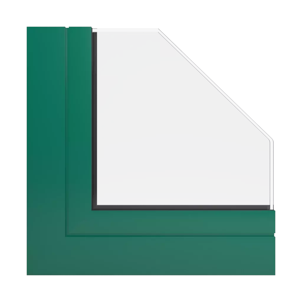 RAL 6016 Vert turquoise fenetres profils-de-fenetre aliplast visoglide-plus