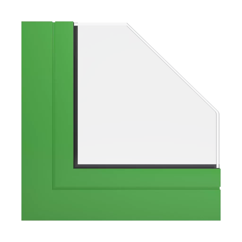 RAL 6018 Vert jaune fenetres profils-de-fenetre aliplast visoglide-plus
