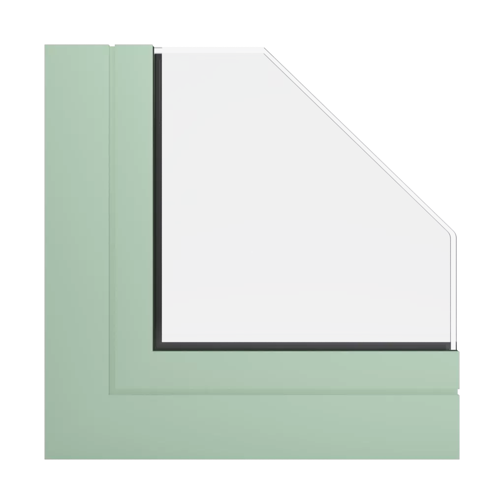 RAL 6019 Vert blanc fenetres profils-de-fenetre aluprof mb-ferroline