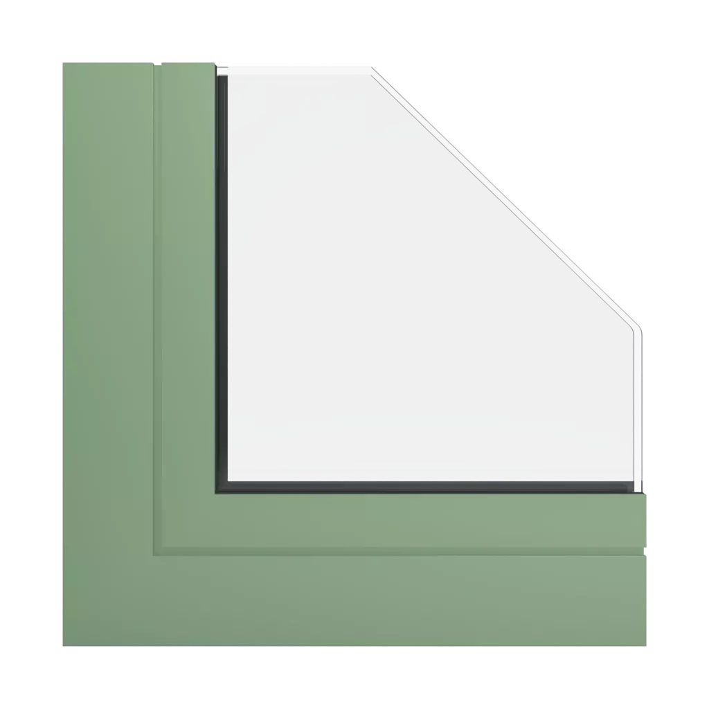RAL 6021 Vert pâle des-produits cloisons-de-bureau-en-verre    