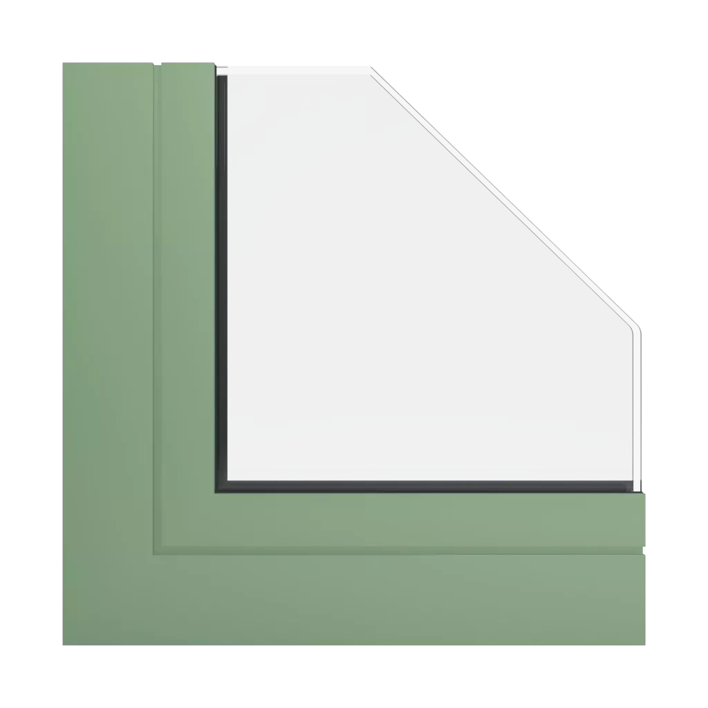 RAL 6021 Vert pâle fenetres profils-de-fenetre aliplast conception-de-lumiere-maximale