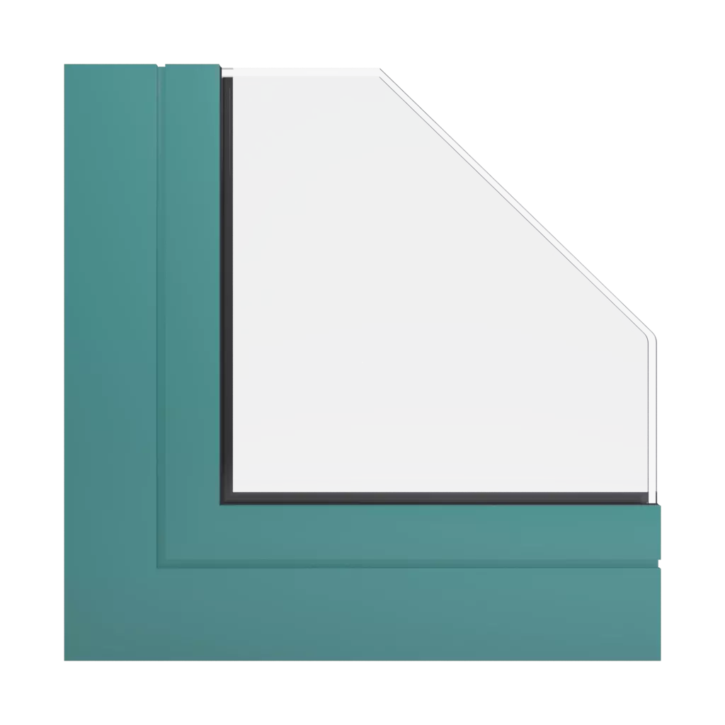 RAL 6033 Turquoise menthe des-produits cloisons-de-bureau-en-verre    