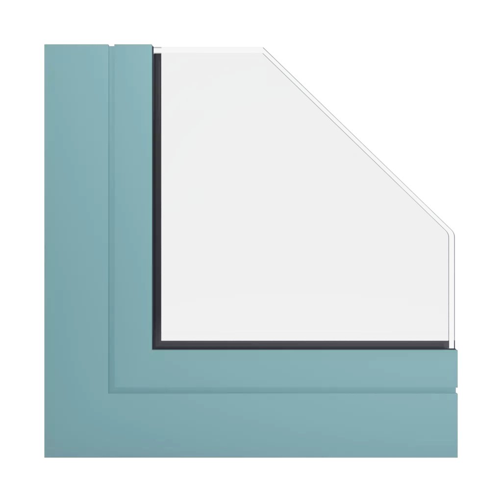 RAL 6034 Turquoise pastel fenetres profils-de-fenetre aliplast visoglide-plus