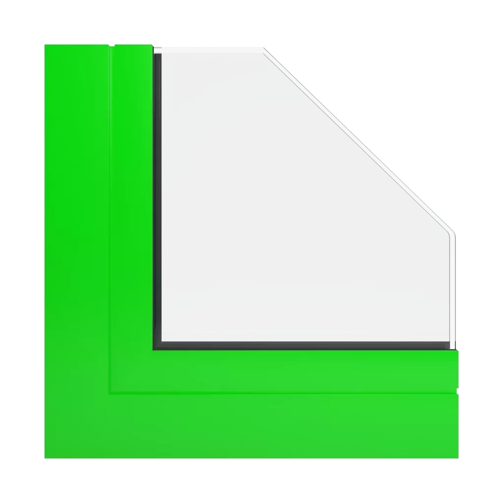 RAL 6038 Vert brillant fenetres profils-de-fenetre aliplast slide-plus
