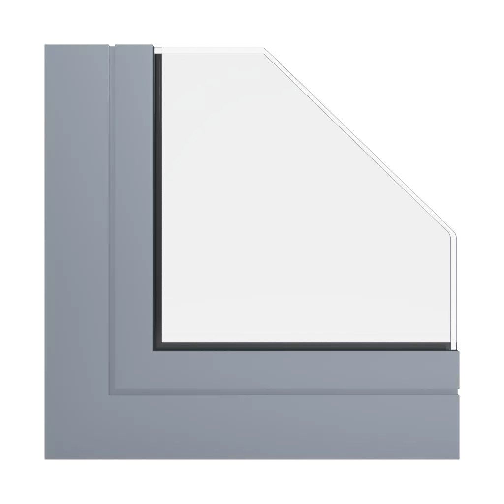 RAL 7001 Gris de sécurité fenetres profils-de-fenetre aluprof mb-60e-ei