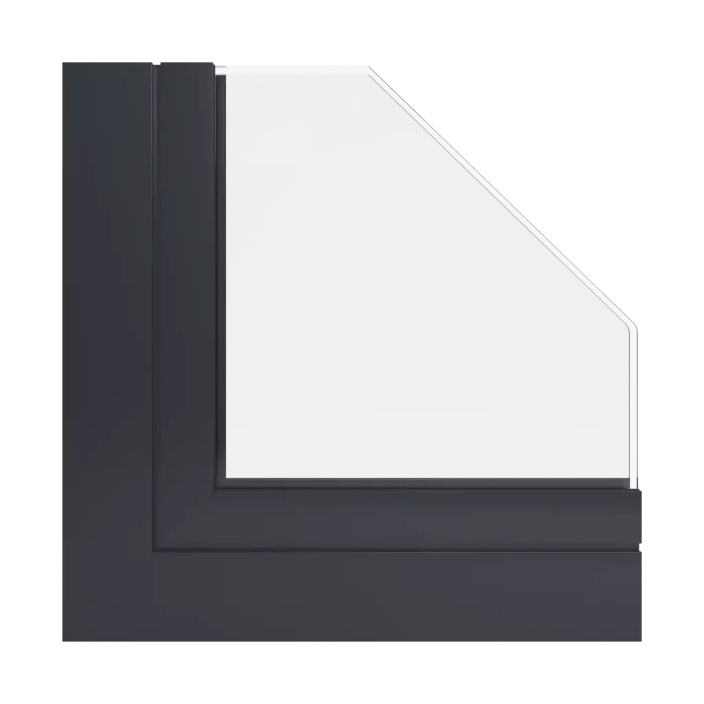 RAL 7021 Gris noir fenetres profils-de-fenetre aliplast slide-plus