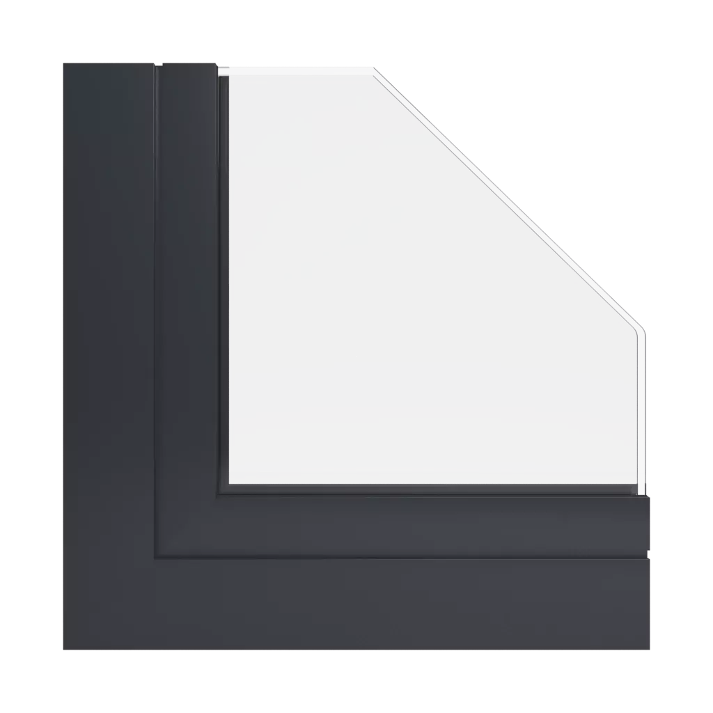 RAL 7021 Gris noir fenetres profils-de-fenetre ponzio pe78n