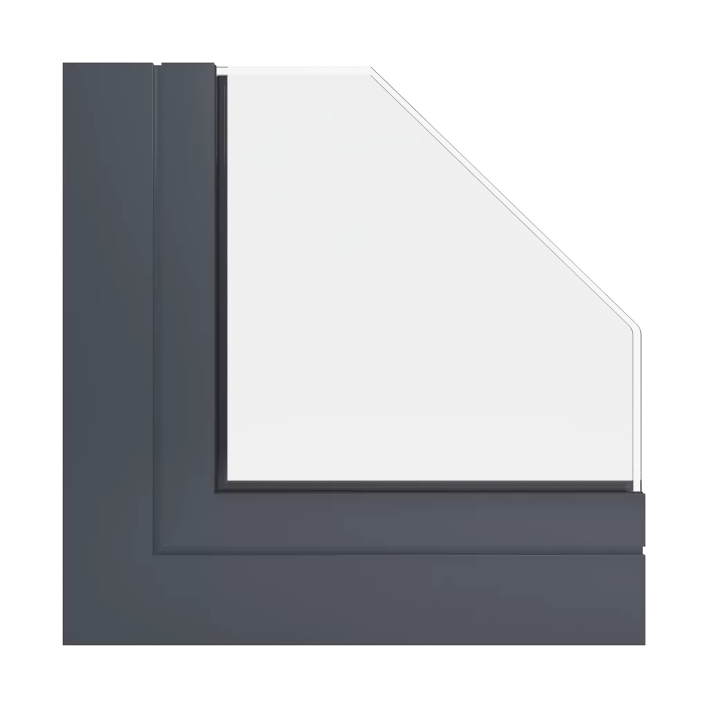 RAL 7024 Gris graphite fenetres profils-de-fenetre aliplast slide-plus