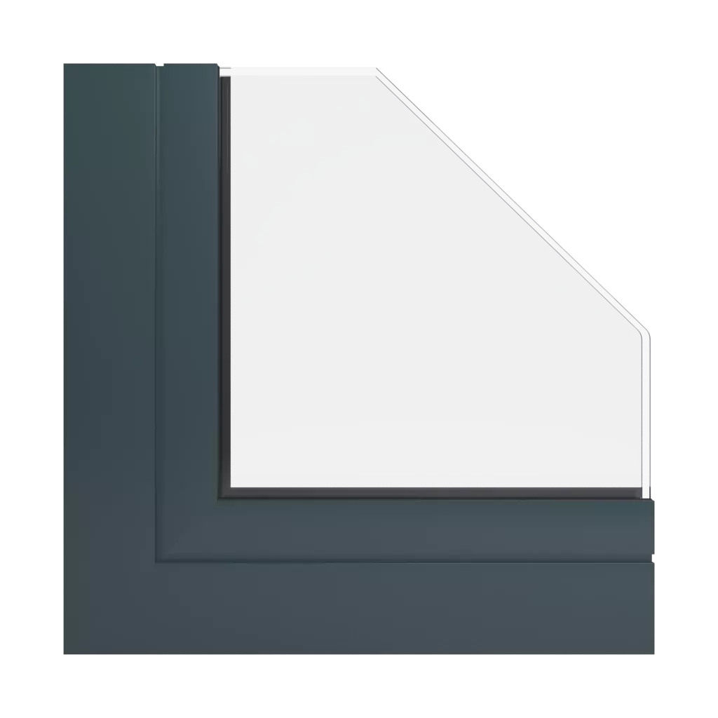 RAL 7026 Gris granit fenetres profils-de-fenetre aliplast visoglide-plus