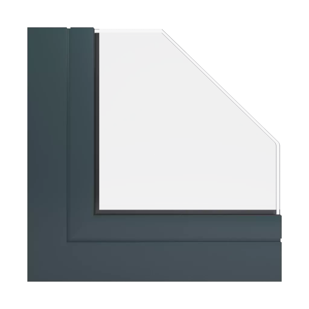 RAL 7026 Gris granit fenetres profils-de-fenetre ponzio pe78n