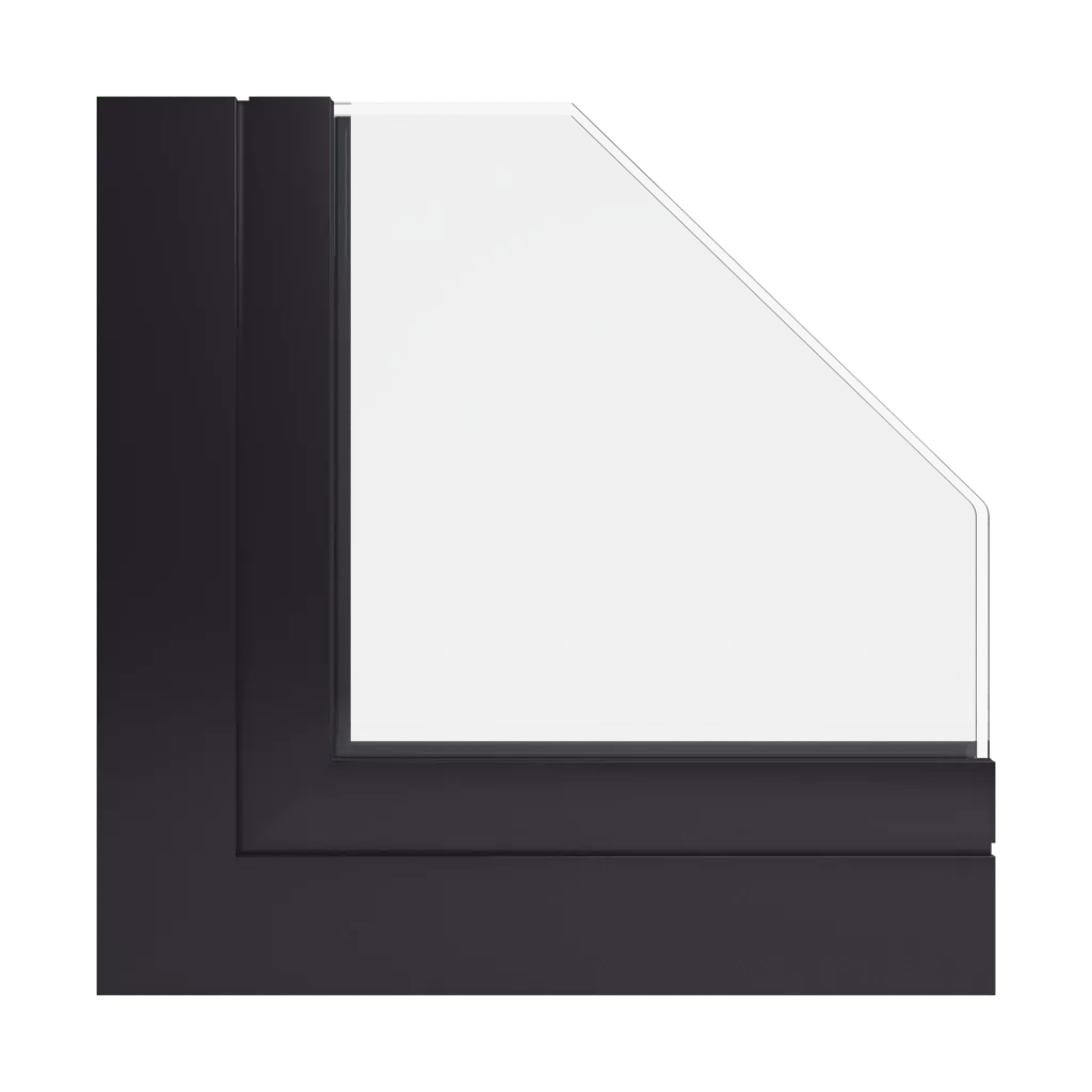 RAL 8022 Brun noir fenetres profils-de-fenetre aliplast slide-plus