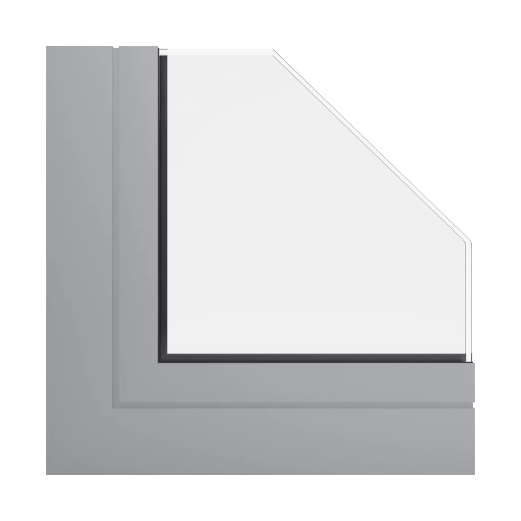 RAL 9006 Aluminium blanc fenetres profils-de-fenetre aliplast slide-plus