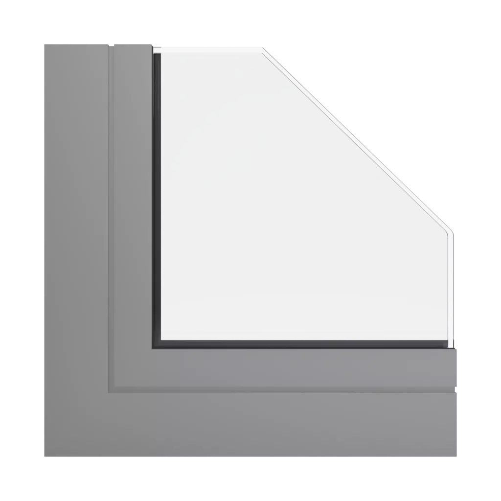 RAL 9007 Aluminium gris fenetres profils-de-fenetre aliplast slide-plus