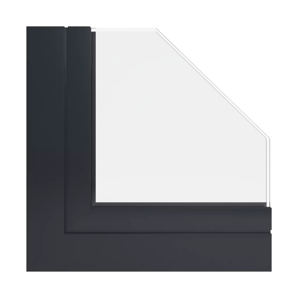 RAL 9011 Noir graphite fenetres profils-de-fenetre aliplast slide-plus