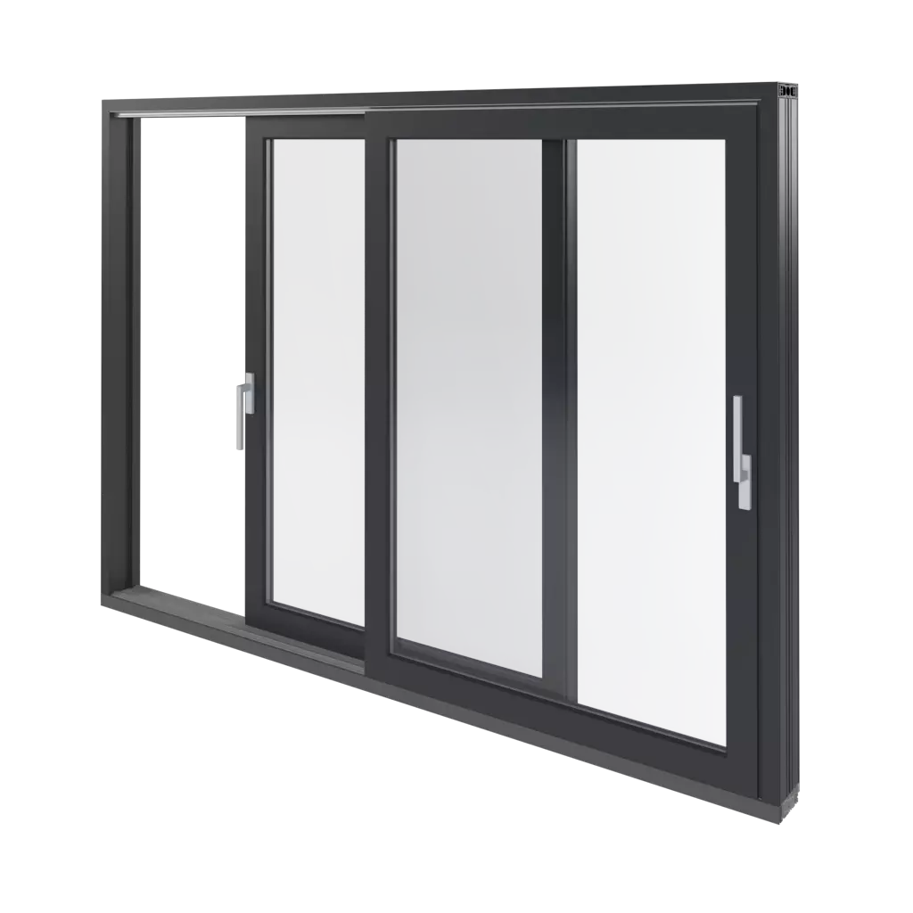 Fenêtres de terrasse levantes-coulissantes HST fenetres profils-de-fenetre aluplast tvh-85mm