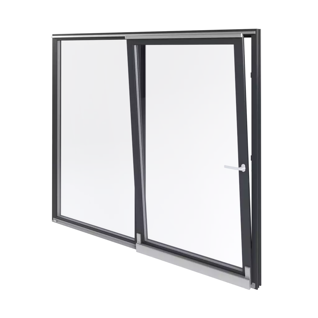 Fenêtres de terrasse coulissantes et coulissantes PSK fenetres profils-de-fenetre aluplast ideal-4000