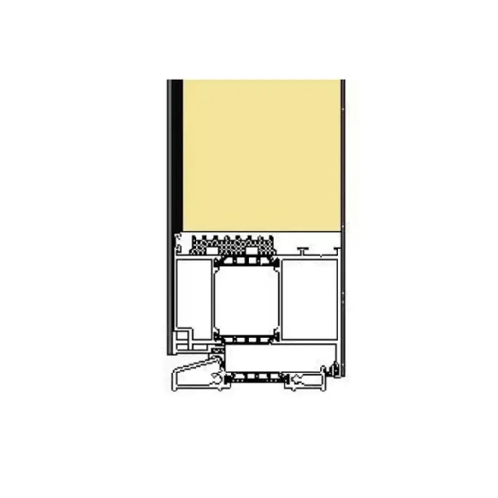 Remplissage de superposition double face portes-dentree remplissages aluminium complet